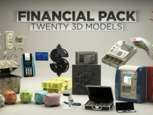 3d Financial pack For cinema 4d R12