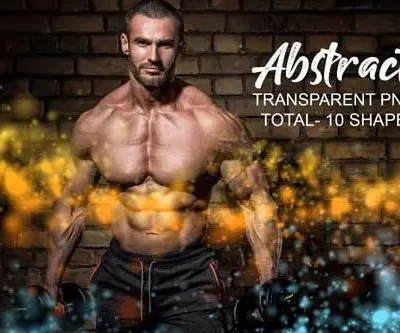 Abstract Watercolor Broken Bright Glowing Brushes For Photoshop