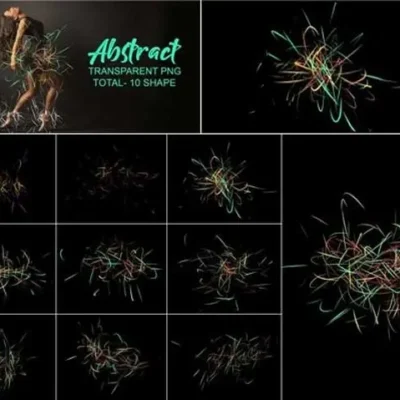 Colorful Abstract Watercolor Shapes Photoshop Brushes