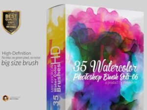 Hi-Res Water Color PS Brush Set 6