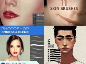 Human Skin And Smudge Brushes Collection