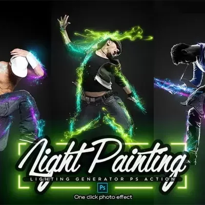 Light Painting Photoshop Action