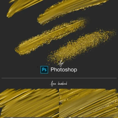 Liquid Gold Mixer Brushes For Photoshop