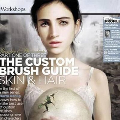 Realistic Human Skin And Hair Brushes Collection For Photoshop