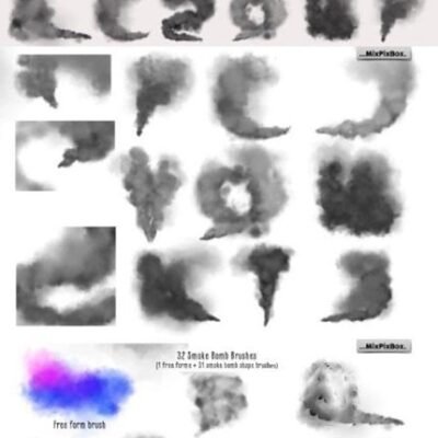 Smoke Bomb Brushes For Photoshop