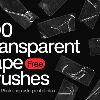 Transparent Tape Brushes For Photoshop