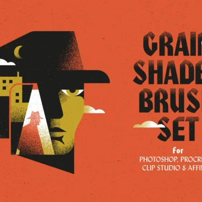 True Grit Texture Supply Grain Shader Brush Set For Photoshop