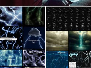 Ultimate Collection Of Lightning Brushes For Photoshop