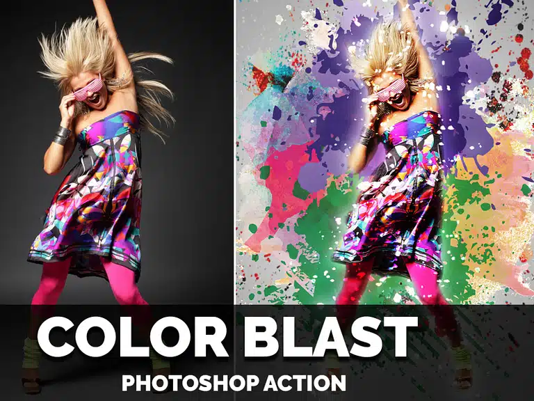 CreativeMarket Color Blast Photoshop Action