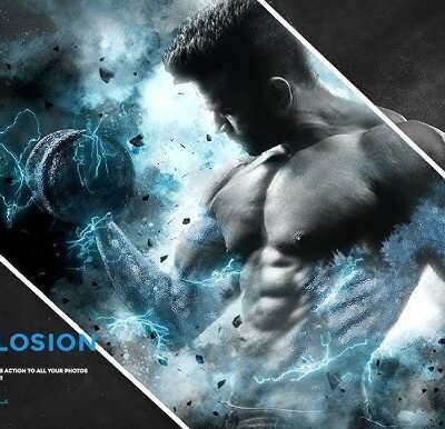 CreativeMarket Crystal Ice Explosion