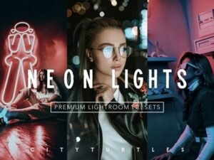 CreativeMarket Moody NEON LIGHTS Lightroom Presets