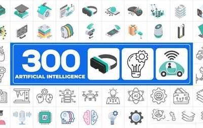 300 Icons Pack Artificial Intelligence