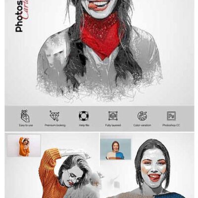 GraphicRiver Cartoon Effects Photoshop Action