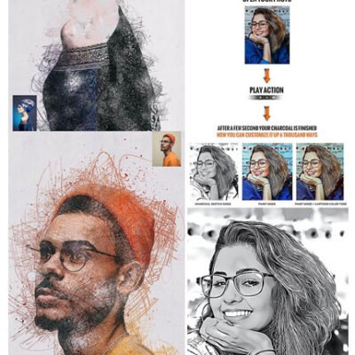 GraphicRiver Charcoal Sketcher And Sketch Art Photoshop Action