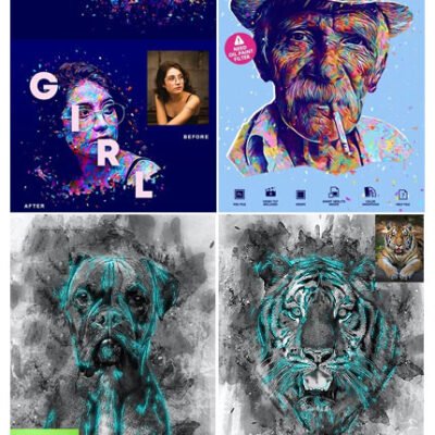 GraphicRiver Flex And Abstract Art Photoshop Action