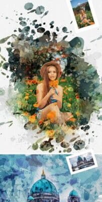 GraphicRiver Modern Watercolor Photoshop Action