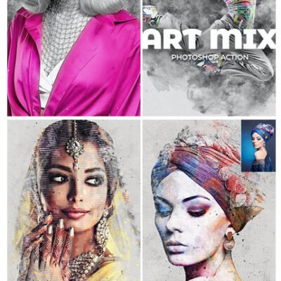 GraphicRiver Scrape Art And Art Mix Ps Action
