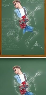 Graphicriver Chalk Photoshop Action