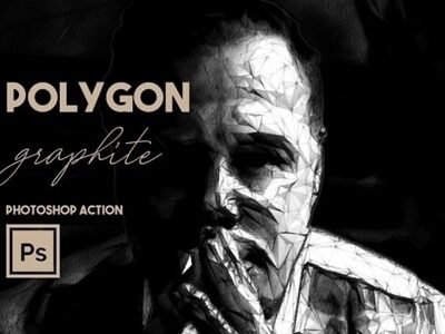 Graphicriver Polygon Graphite Photoshop Action