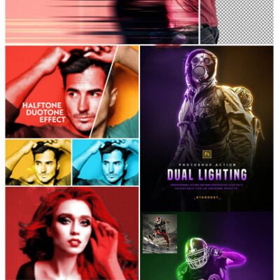 Halftone And Dispersion And Dual Lighting Effect