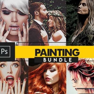GraphicRiver 2 Painting Photoshop Action Bundle