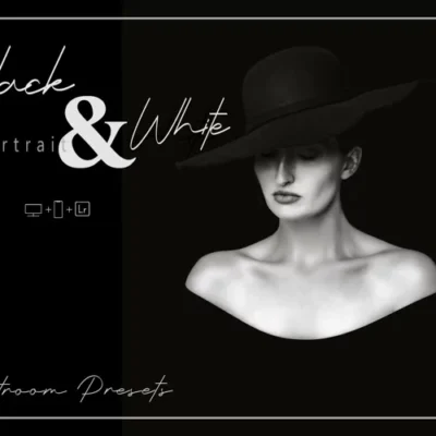 20 Black And White Portrait LR Presets