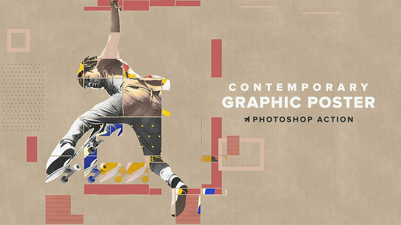 CreativeMarket Contemporary Graphic Poster Action CreativeMarket Contemporary Graphic Poster Action