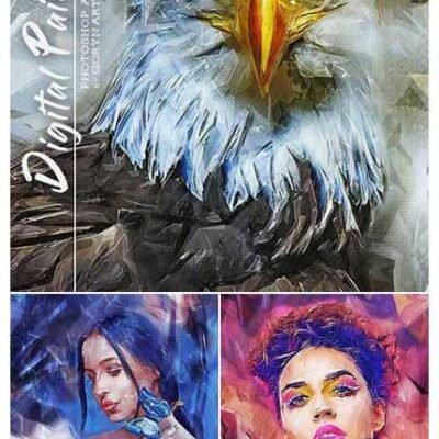 GraphicRiver 2 Digital Pen And Mixed Art Action