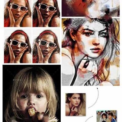 GraphicRiver 2 Smart Art Pencil And Halftone Effects