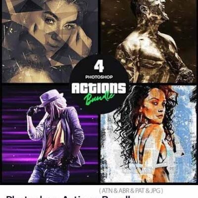 GraphicRiver 4 Photoshop Actions Bundle