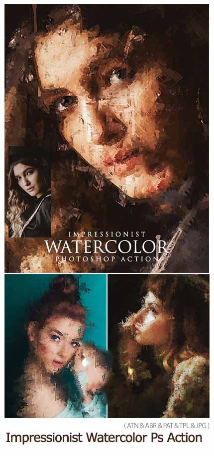GraphicRiver Impressionist Watercolor Photoshop Action GraphicRiver Impressionist Watercolor Photoshop Action