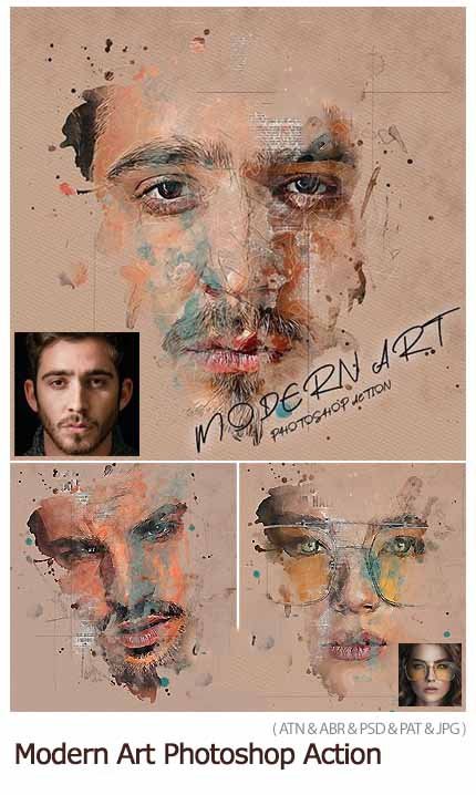 GraphicRiver Modern Art Photoshop Action GraphicRiver Modern Art Photoshop Action