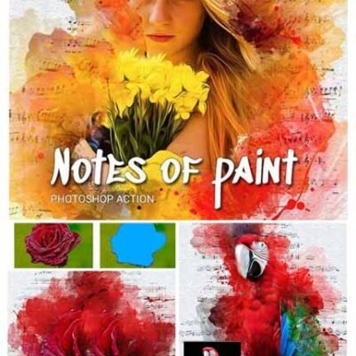 GraphicRiver Notes Of Paint Photoshop Action