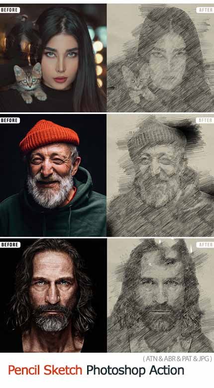 GraphicRiver Pencil Sketch Photoshop Action GraphicRiver Pencil Sketch Photoshop Action