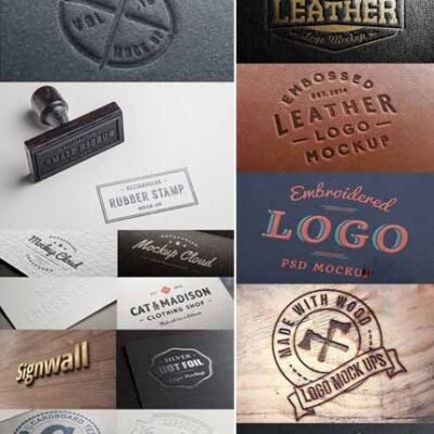 22 Logo PSD Mockups Templates