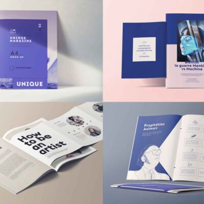 25 Magazine PSD Mockups Templates Pack