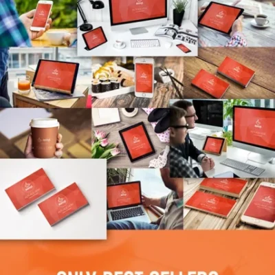 50 PSD Mockups Mega Bundle