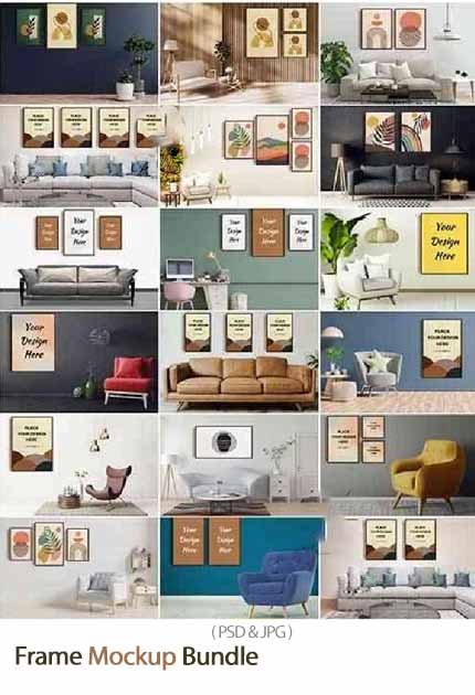 Frame Mockup Bundle Frame Mockup Bundle
