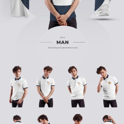 GraphicRiver 24 Polo Men Mockup