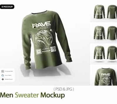 Men Sweater Mockup