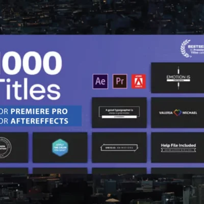 1000 Animated Titles For Premiere Pro And After Effects
