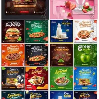 18 Food Restaurant Menu Instagram Post