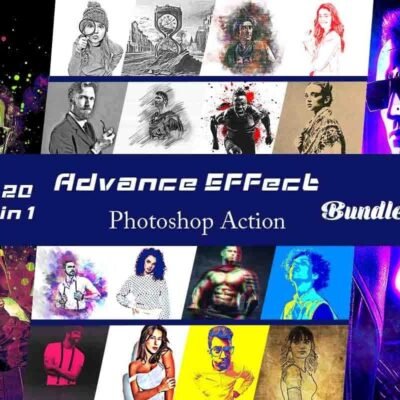 20 Advance Effect Photoshop Action Bundle