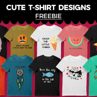 20 Cute T-Shirt Designs Bundle