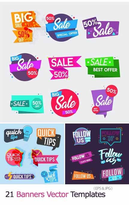 21 Banners Vectors 3 21 Banners Vectors 3