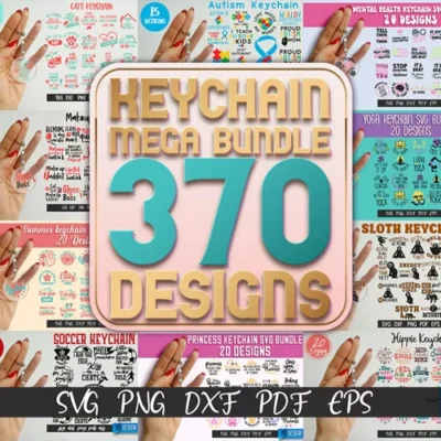 370 Keychain SVG Mega Bundle