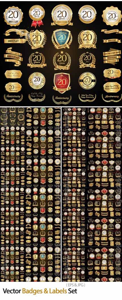 40 Vector Badges And Labels Set 40 Vector Badges And Labels Set