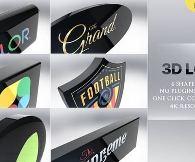 6 3D Logo Pack