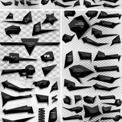 Abstract Labels Bubbles Set