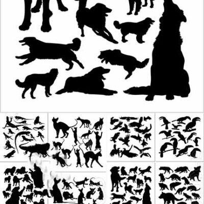 Animal Silhouettes In Vector